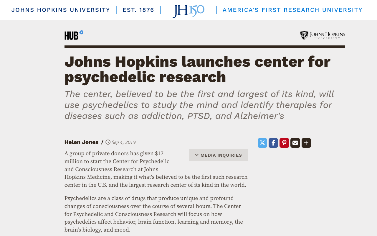 Johns Hopkins Hub